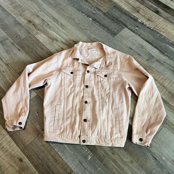 Elia Cher pink demin jacket size 4-6 - Picture 1 of 6